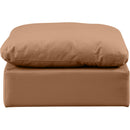  Manufacturer Color_Cognac -- Indulge Cognac Vegan Leather Upholstered Modular Ottoman IMAGE 3