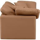  Manufacturer Color_Cognac -- Indulge 70" Cognac Vegan Leather Upholstered 2 pc Modular Loveseat IMAGE 5