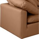  Manufacturer Color_Cognac -- Indulge 105" Cognac Vegan Leather Upholstered 4 pc Modular Sectional IMAGE 6