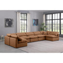  Manufacturer Color_Cognac -- Indulge 175" Cognac Vegan Leather Upholstered 7 pc Modular Sectional IMAGE 2
