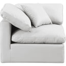  Manufacturer Color_Cream -- Indulge Cream Vegan Leather Upholstered Modular Corner Chair IMAGE 4