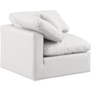  Manufacturer Color_Cream -- Indulge Cream Vegan Leather Upholstered Modular Corner Chair IMAGE 6