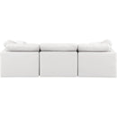  Manufacturer Color_Cream -- Indulge 105" Cream Vegan Leather Upholstered 3 pc Modular Sofa IMAGE 3
