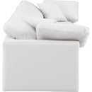  Manufacturer Color_Cream -- Indulge 105" Cream Vegan Leather Upholstered 3 pc Modular Sofa IMAGE 5