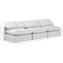 Meridian Indulge Cream Vegan Leather Modular Sofa IMAGE 7