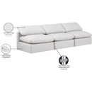 Meridian Indulge Cream Vegan Leather Modular Sofa IMAGE 8