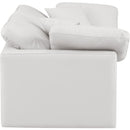 Meridian Indulge Cream Vegan Leather Modular Sofa IMAGE 5