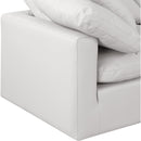  Manufacturer Color_Cream -- Indulge 105" Cream Vegan Leather Upholstered 4 pc Modular Sectional IMAGE 6