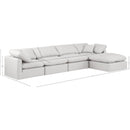 Meridian Indulge Cream Vegan Leather Modular Sectional IMAGE 8