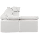 Meridian Indulge Cream Vegan Leather Modular Sectional IMAGE 5
