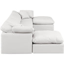  Manufacturer Color_Cream -- Indulge 140" Cream Vegan Leather Upholstered 6 pc Modular Sectional IMAGE 5