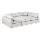 Meridian Indulge Cream Vegan Leather Modular Sectional IMAGE 8
