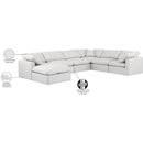 Meridian Indulge Cream Vegan Leather Modular Sectional IMAGE 10