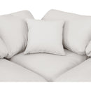  Manufacturer Color_Cream -- Indulge 140" Cream Vegan Leather Upholstered 7 pc Modular Sectional IMAGE 7