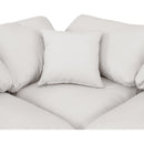 Meridian Indulge Cream Vegan Leather Modular Sectional IMAGE 7