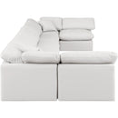  Manufacturer Color_Cream -- Indulge 175" Cream Vegan Leather Upholstered 7 pc Modular Sectional IMAGE 5