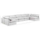 Meridian Indulge Cream Vegan Leather Modular Sectional IMAGE 8