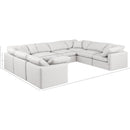 Meridian Indulge Cream Vegan Leather Modular Sectional IMAGE 9