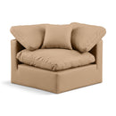  Manufacturer Color_Tan -- Indulge Tan Vegan Leather Upholstered Modular Corner Chair IMAGE 1