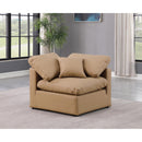  Manufacturer Color_Tan -- Indulge Tan Vegan Leather Upholstered Modular Corner Chair IMAGE 2
