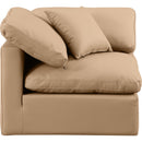  Manufacturer Color_Tan -- Indulge Tan Vegan Leather Upholstered Modular Corner Chair IMAGE 4