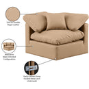  Manufacturer Color_Tan -- Indulge Tan Vegan Leather Upholstered Modular Corner Chair IMAGE 9