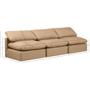 Meridian Indulge Tan Vegan Leather Modular Sofa IMAGE 7