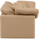  Manufacturer Color_Tan -- Indulge 70" Tan Vegan Leather Upholstered 2 pc Modular Loveseat IMAGE 5
