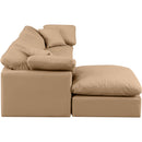  Manufacturer Color_Tan -- Indulge 105" Tan Vegan Leather Upholstered 4 pc Modular Sectional IMAGE 5