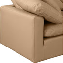  Manufacturer Color_Tan -- Indulge 105" Tan Vegan Leather Upholstered 5 pc Modular Sectional IMAGE 6