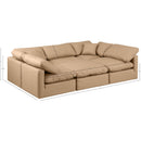 Meridian Indulge Tan Vegan Leather Modular Sectional IMAGE 8