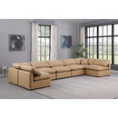  Manufacturer Color_Tan -- Indulge 175" Tan Vegan Leather Upholstered 7 pc Modular Sectional IMAGE 2