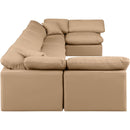  Manufacturer Color_Tan -- Indulge 175" Tan Vegan Leather Upholstered 7 pc Modular Sectional IMAGE 5