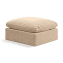  Manufacturer Color_Beige -- Meridian Indulge Fabric Ottoman IMAGE 1