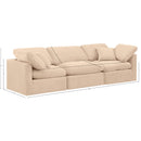  Manufacturer Color_Beige -- Meridian Indulge Stationary Fabric Sofa IMAGE 8