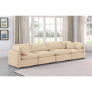  Manufacturer Color_Beige -- Meridian Indulge Stationary Fabric Sofa IMAGE 2