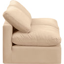 Meridian Indulge Beige Velvet Modular Sofa IMAGE 5