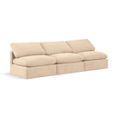 Meridian Indulge Beige Velvet Modular Sofa IMAGE 1