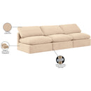  Manufacturer Color_Beige -- Meridian Indulge Stationary Fabric Sofa IMAGE 8