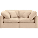  Manufacturer Color_Beige -- Meridian Indulge Stationary Fabric Sofa IMAGE 4