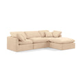  Manufacturer Color_Beige -- Meridian Indulge Fabric 4 pc Sectional IMAGE 1