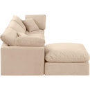  Manufacturer Color_Beige -- Meridian Indulge Fabric 4 pc Sectional IMAGE 5