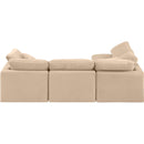  Manufacturer Color_Beige -- Meridian Indulge Fabric 4 pc Sectional IMAGE 3