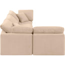  Manufacturer Color_Beige -- Meridian Indulge Fabric 4 pc Sectional IMAGE 5