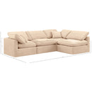  Manufacturer Color_Beige -- Meridian Indulge Fabric 4 pc Sectional IMAGE 9