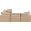  Manufacturer Color_Beige -- Meridian Indulge Fabric 4 pc Sectional IMAGE 5