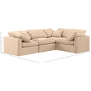  Manufacturer Color_Beige -- Meridian Indulge Fabric 4 pc Sectional IMAGE 9