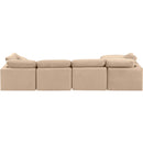  Manufacturer Color_Beige -- Meridian Indulge Fabric 5 pc Sectional IMAGE 3