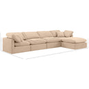 Meridian Indulge Beige Velvet Modular Sectional IMAGE 8