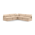  Manufacturer Color_Beige -- Meridian Indulge Fabric 5 pc Sectional IMAGE 1